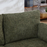 Modern Green Chenille Modular Sofa Bed With Metal Legs - Omega Lifestyles