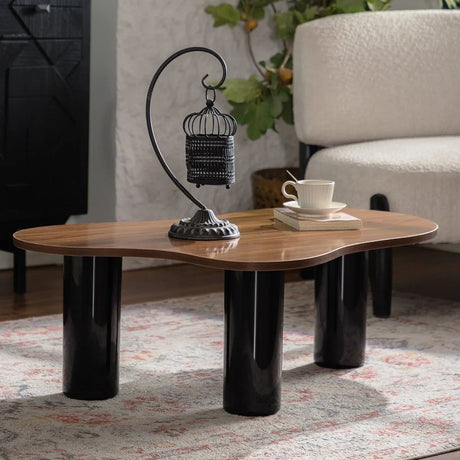 Modern Irregular Cloud Shape MDF Coffee Table - Omega Lifestyles