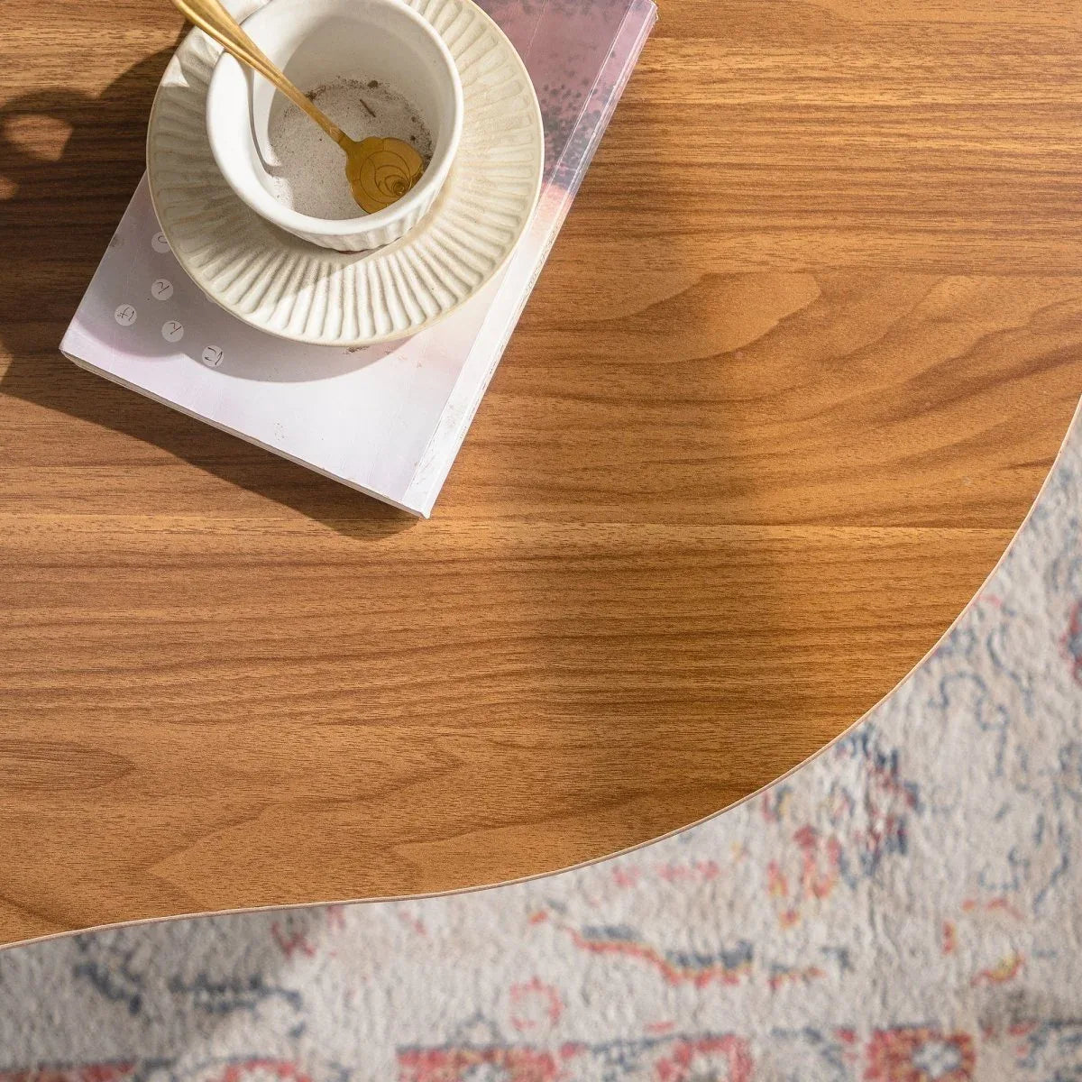 Modern Irregular Cloud Shape MDF Coffee Table - Omega Lifestyles