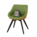 Modern Round Coffee Table And 2 PU Cushioned Dining Chairs Set - Omega Lifestyles