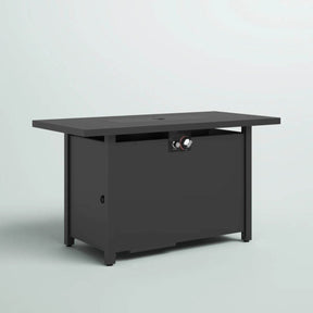 Modern Steel Outdoor Weather-Resistant Fire Pit Table - Omega Lifestyles