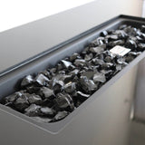 Modern Steel Outdoor Weather - Resistant Fire Pit Table - Veluna - Omega Lifestyles