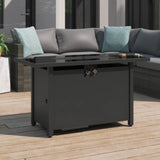 Modern Steel Outdoor Weather - Resistant Fire Pit Table - Veluna - Omega Lifestyles