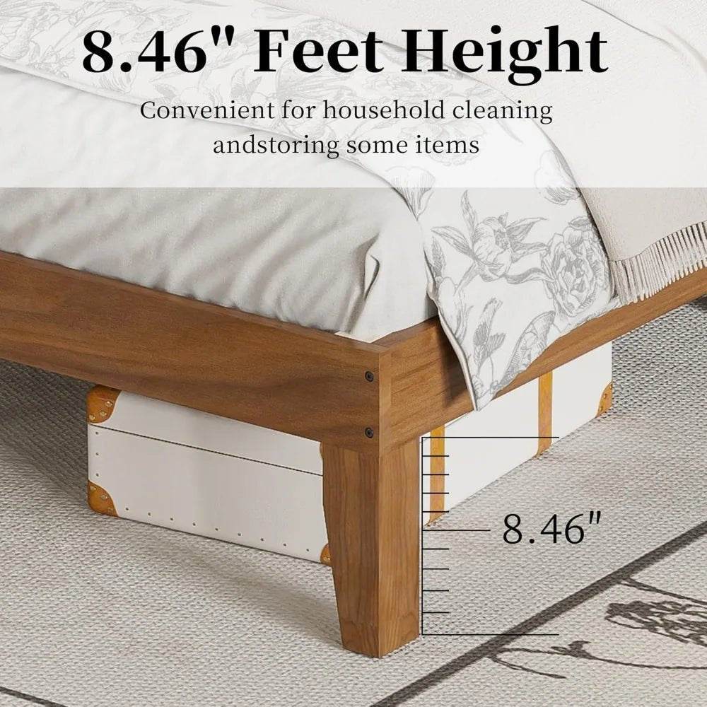 Modern Wooden Bed Frame With Arched Storage Headboard - Omega Lifestyles