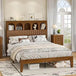 Modern Wooden Bed Frame With Arched Storage Headboard - Omega Lifestyles