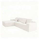 Modular 4-Seat Plush Corduroy Sectional Sofa - Omega Lifestyles