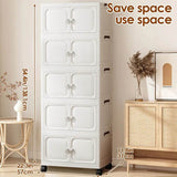 Multi-Layer Folding Closet Organizer with Wheels - Omega Lifestyles