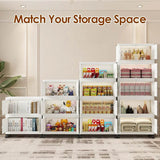 Multi-Layer Folding Closet Organizer with Wheels - Omega Lifestyles