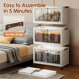 Multi-Layer Folding Closet Organizer with Wheels - Omega Lifestyles