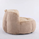 Multicolor Faux Fur Oversized Shredded Foam Bean Bag Chair - Omega Lifestyles