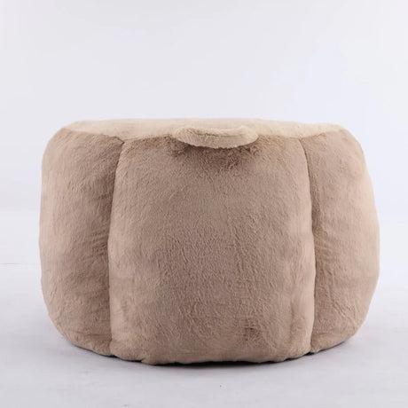Multicolor Faux Fur Oversized Shredded Foam Bean Bag Chair - Omega Lifestyles