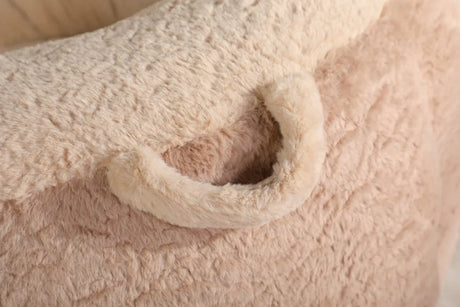 Multicolor Faux Fur Oversized Shredded Foam Bean Bag Chair - Omega Lifestyles