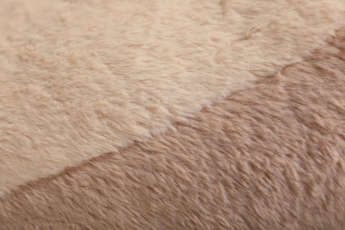 Multicolor Faux Fur Oversized Shredded Foam Bean Bag Chair - Omega Lifestyles