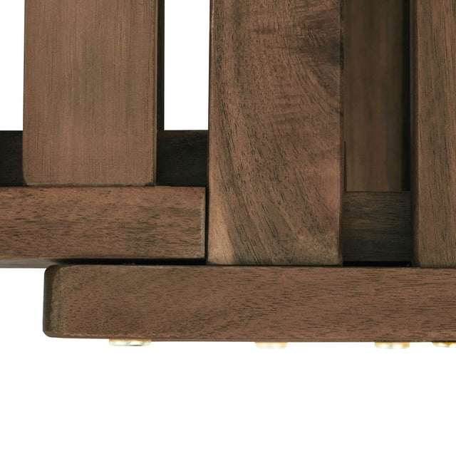 Outdoor Adjustable Acacia Wood Patio Daybed With Cushions - Omega Lifestyles