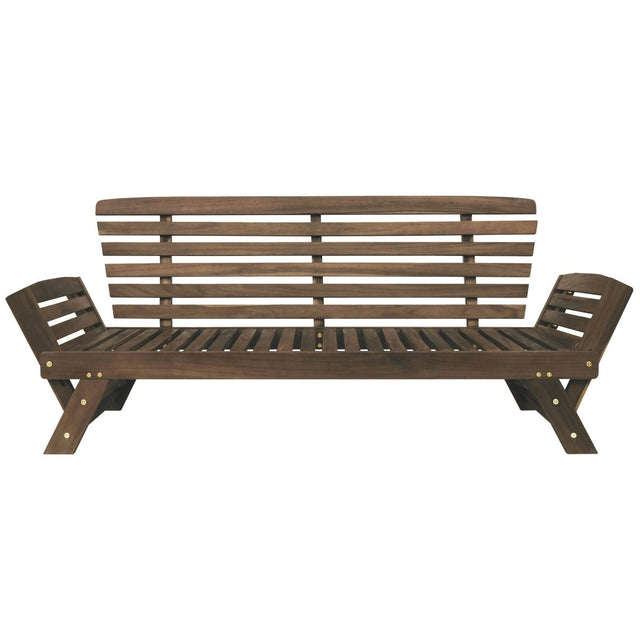 Outdoor Adjustable Acacia Wood Patio Daybed With Cushions - Omega Lifestyles