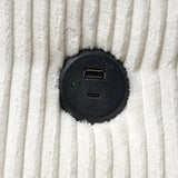 Plush Oversized Corduroy Chaise Lounge With Ottoman - Omega Lifestyles