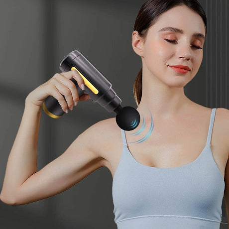 Portable Digital Fascia Gun with LED Display and Six-Speed Settings - Sleep Galleria