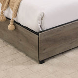 Queen Storage Bed Frame With Charging Station And LED Lights - Veluna - Omega Lifestyles