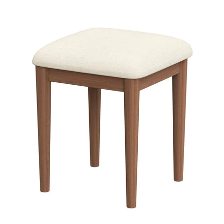 Retro Bohemian Walnut Wooden Makeup Vanity Set With LED Lights - Omega Lifestyles