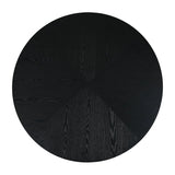 Round Espresso Pedestal Dining Table Seats Four - Omega Lifestyles