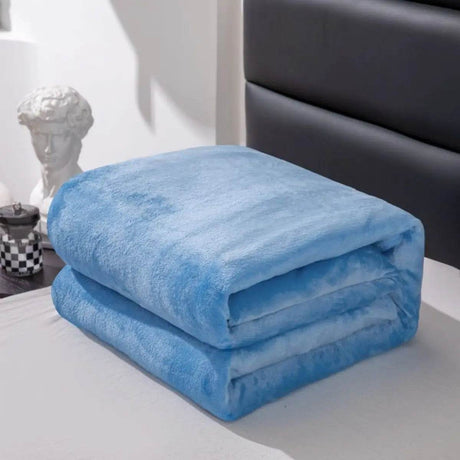 Thickened Fleece Solid Color All-Season Blanket - Sleep Galleria