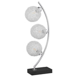 Three-Light Woven Spherical Metal LED Table Lamp - Sleep Galleria