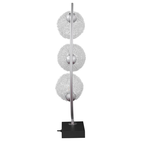 Three-Light Woven Spherical Metal LED Table Lamp - Sleep Galleria