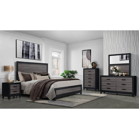 Twin Modern MDF Solid Wood Panel Bed Frame - Veluna - Omega Lifestyles