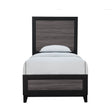 Twin Modern MDF Solid Wood Panel Bed Frame - Veluna - Omega Lifestyles