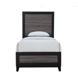 Twin Modern MDF Solid Wood Panel Bed Frame - Veluna - Omega Lifestyles