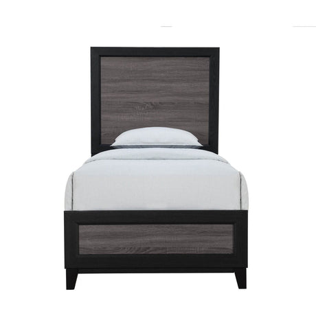 Twin Modern MDF Solid Wood Panel Bed Frame - Veluna - Omega Lifestyles