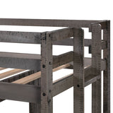 Twin - Over - Full Solid Wood Playhouse Bunk Bed With Ladder - Veluna - Omega Lifestyles