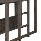 Twin - Over - Full Solid Wood Playhouse Bunk Bed With Ladder - Veluna - Omega Lifestyles