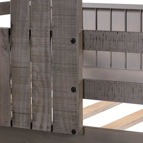 Twin - Over - Full Solid Wood Playhouse Bunk Bed With Ladder - Veluna - Omega Lifestyles