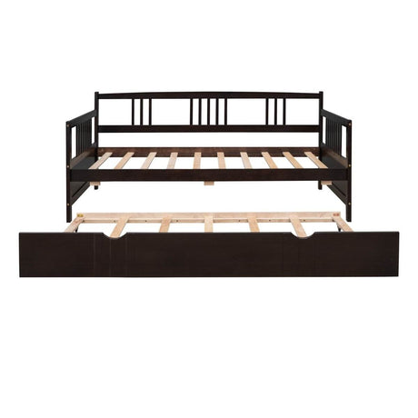Twin Size Solid Wood Daybed With Trundle Bed - Sleep Galleria