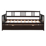 Twin Size Solid Wood Daybed With Trundle Bed - Sleep Galleria