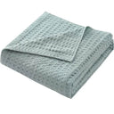 Waffle Pattern 100% Cotton Lightweight Summer Blanket - Omega Lifestyles