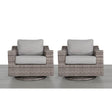 Weather - Resistant Wicker Swivel Patio Chair With Cushions - Veluna - Omega Lifestyles