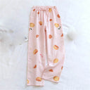 Women’s Cotton Printed Loose Pajama Sleep Bottoms - Omega Lifestyles