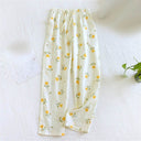 Women’s Cotton Printed Loose Pajama Sleep Bottoms - Omega Lifestyles