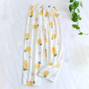 Women’s Cotton Printed Loose Pajama Sleep Bottoms - Omega Lifestyles