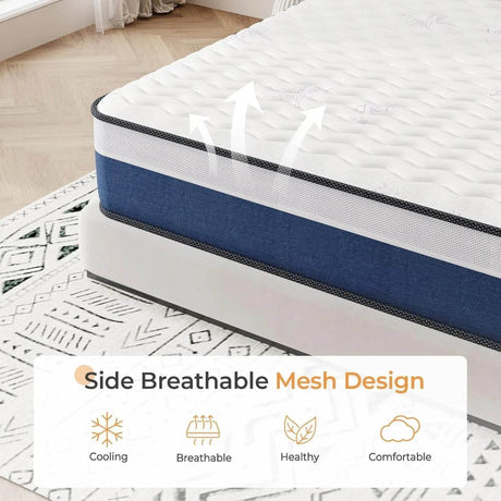 10-Inch Lavender Memory Foam Mattress - Sleep Galleria