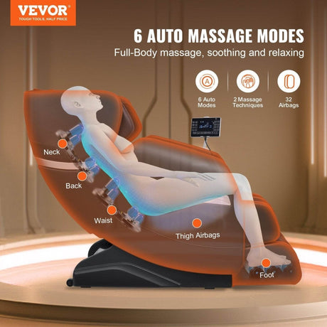 Full Body Zero Gravity Recliner with 3D Shiatsu - Sleep Galleria