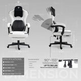 Ergonomic Heated Massage Lumbar Support Gaming Chair - Omega Lifestyles