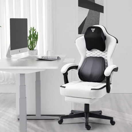 Ergonomic Heated Massage Lumbar Support Gaming Chair - Omega Lifestyles
