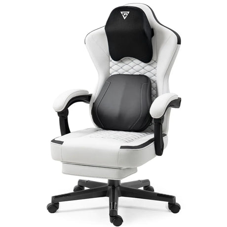 Ergonomic Heated Massage Lumbar Support Gaming Chair - Omega Lifestyles