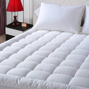 Cooling Quilted Pillow Top Mattress Protector - Omega Lifestyles