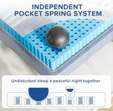 Medium 12-Inch Hybrid Bamboo Gel Memory Foam Mattress - Omega Lifestyles