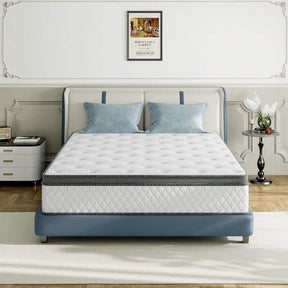 Medium 12-Inch Hybrid Bamboo Gel Memory Foam Mattress - Omega Lifestyles