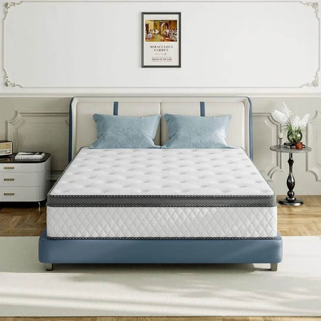 Medium 12-Inch Hybrid Bamboo Gel Memory Foam Mattress - Omega Lifestyles